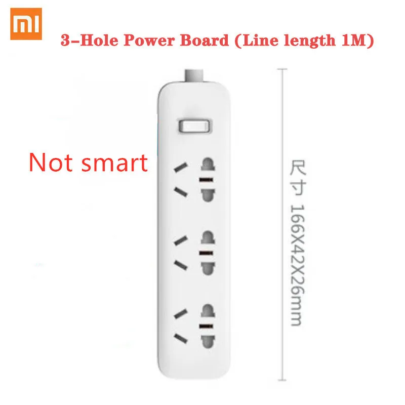 Xiaomi WI-FI умная розетка разъем бытовой кабель-удлинитель для Мощность доска 3/5/6/8 отверстий usb-кабель для быстрой зарядки 2500 Вт 10A 250V - Цвет: 3 Holes qingmi