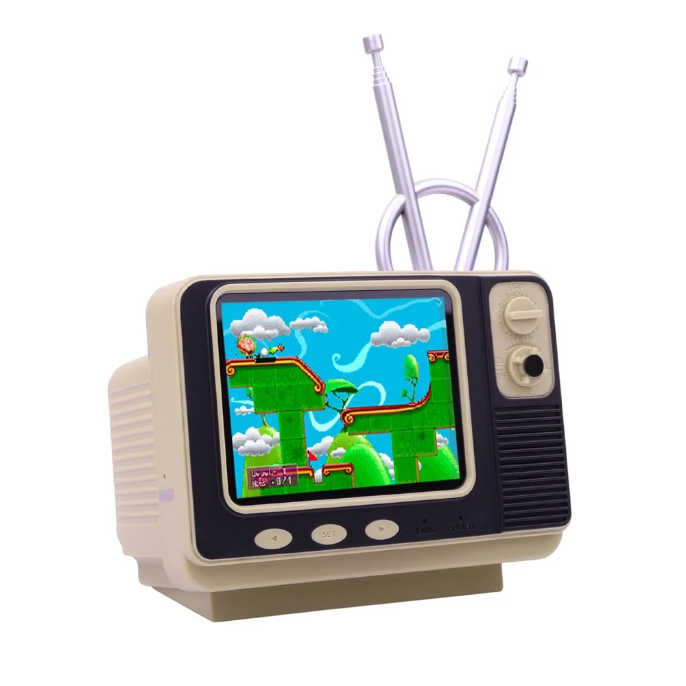 Retro Bookshelf Mini Tv Game Console 80 Nostalgic Classic Tv Creative