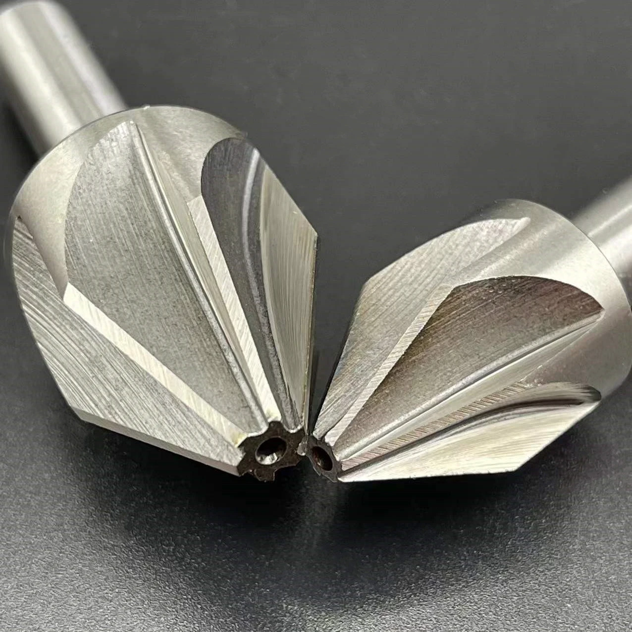 1Pcs 6mm50mm HSS Countersink 6/8 Flute 60 Degree Chamfering End Mill