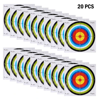

10psc/20pcs Paper Target Square Archery Arrow Target Paper Practice Paintball Training Paper Sheet 45x45cm