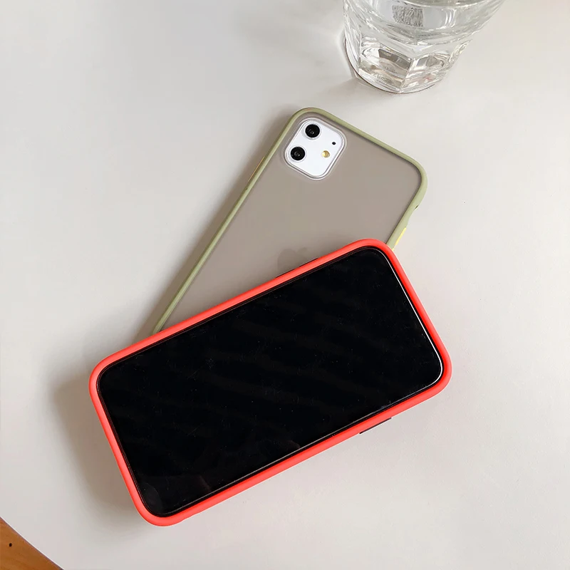 Mint Simple Matte Bumper Phone Case for iphone 11 Pro XR X XS Max 12 6 –  IKOE studio