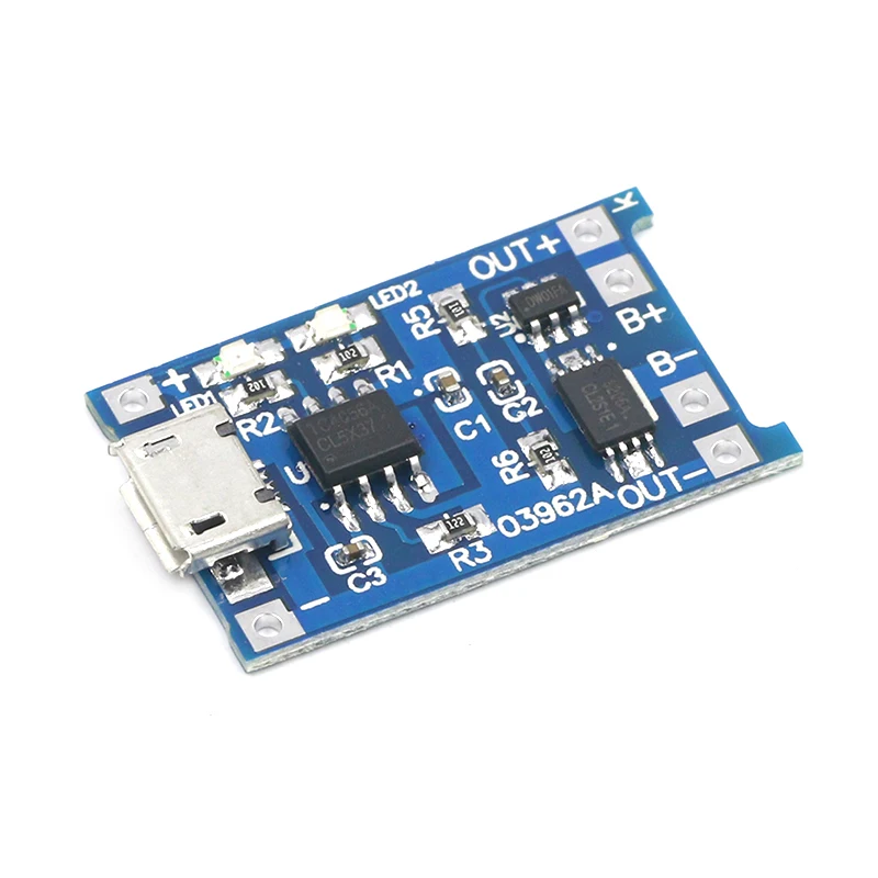 2 шт. зарядная плата TP4056 с микро USB 5 В 1A 18650|Запасные части| |
