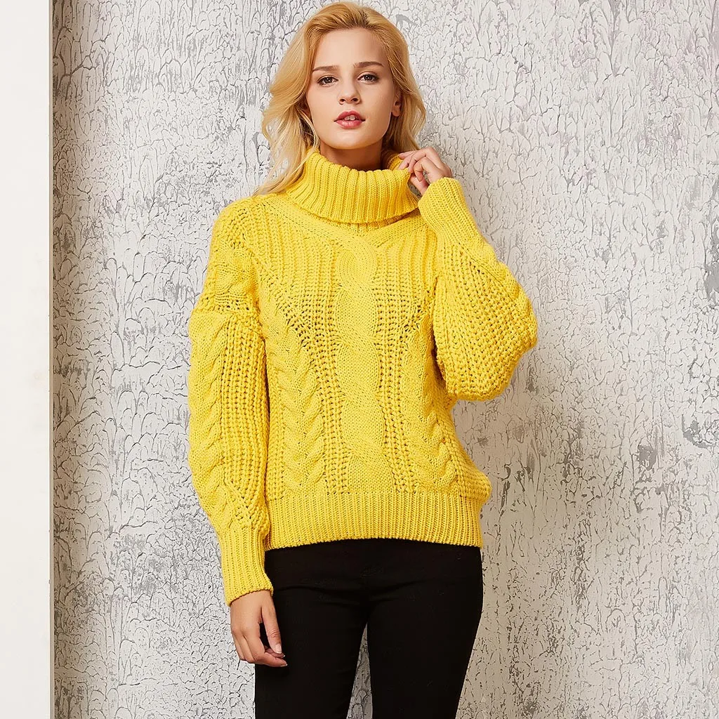 Sweater Women Pullover Sweater winter clothes turtleneck Long Sleeve Korean Style Women Sweters Women Invierno 2019 sweaters