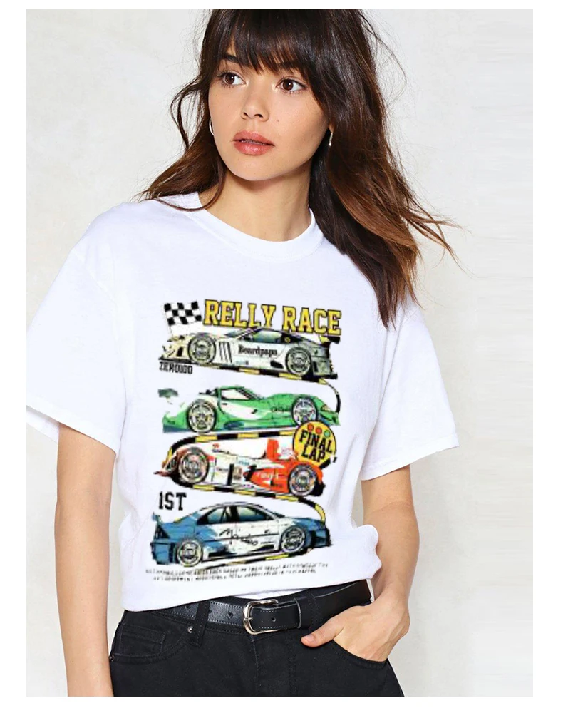 True Racing Car Printed T Shirt Women 