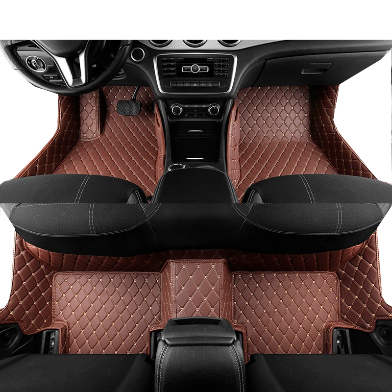 Lsrtw2017 кожаные автомобильные коврики для mercedes benz gla 2013 аксессуары ковер интерьер