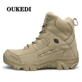 

Outdoor Hiking Shoes Mens Professional Climbing Trekking Camping Hunting Shoe Man Waterproof Military Tactical Boots Men
