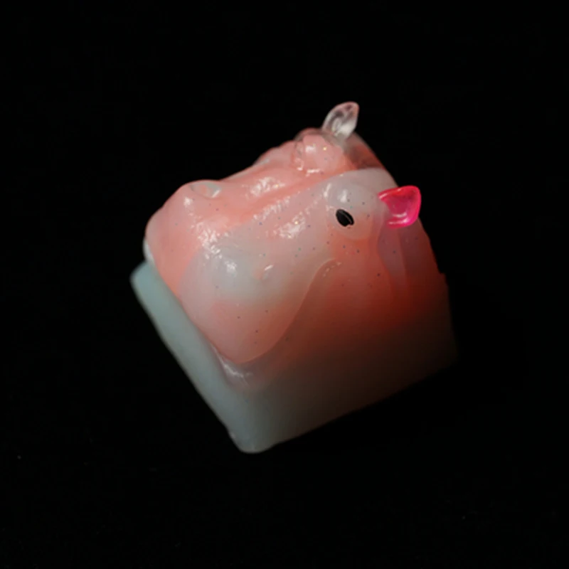 Hippo 4 Бегемот смолы для Cherry Mx Переключатель Механическая игровая клавиатура разноцветное платье без выцветания DIY клавиатура сердце почтовый ящик колпачки - Цвет: Hippo 4