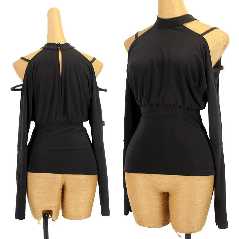 

2024 Professional Latin Dance Practice Clothes Sexy Bodysuit Chacha Rumba Tango Dress Adult Female Latin Dance Costumes DQL6546