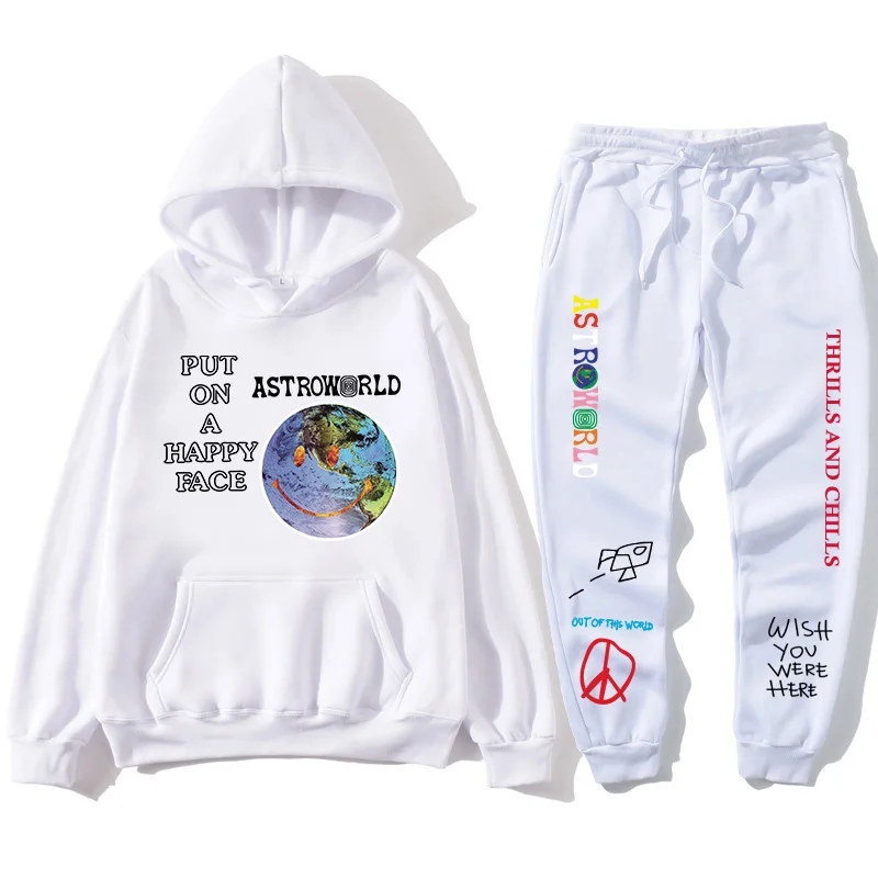 Толстовка с надписью ASTROWORLD TRAVIS SCOTT мужская и женская спортивная кофта
