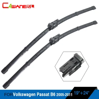 

Cawanerl 1 Pair Vehicle Windshield Wiper Blade Soft Rubber Auto Wiper Blades For Volkswagen Passat B6 2005-2011