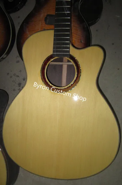 Chitarra Acustica Con Firma Personalizzata In Legno Massello Di Spedizione Gratuita Chitarra In Legno Massello Personalizzata Fai Da Te Chitarra Ga Pe