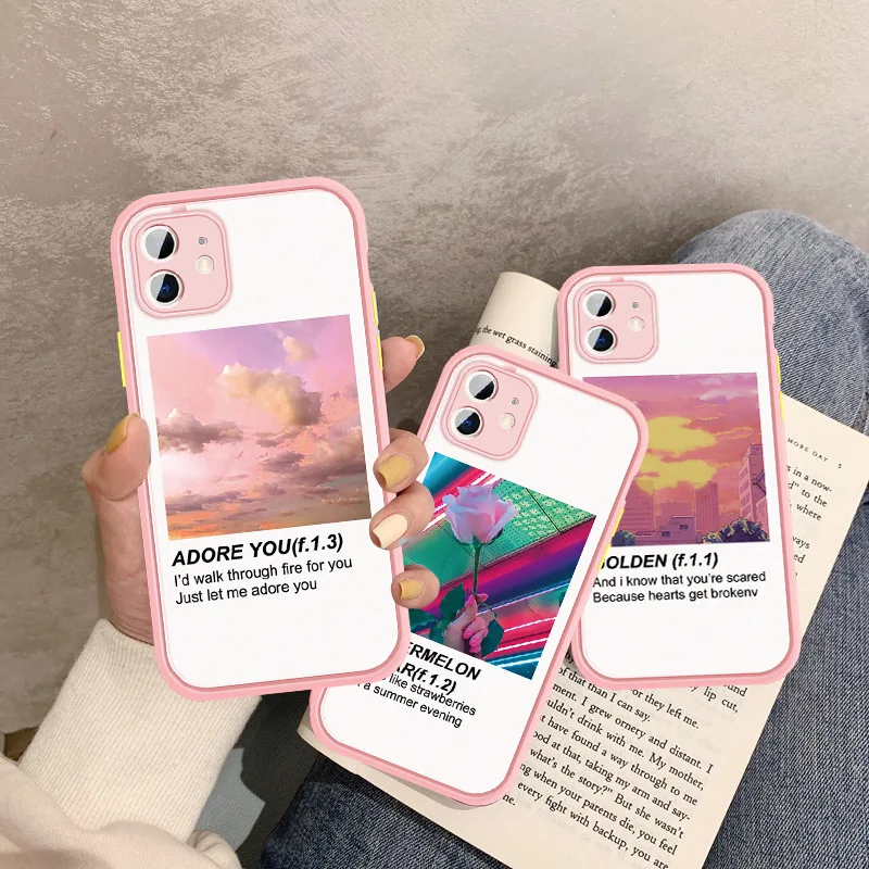 

Harry Styles Matte Transparent PC hard Cases For iPhone 11 Pro MAX X XS XR SE 2020 7 8 6 6S Plus Love On Tour 2020 phone cover