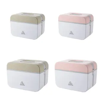 

Double Layer Medicine Chest Portable Plastic Drug Box Holder Storage Organizer Home Family Health Cabinet First Aid Kit
