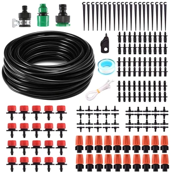

15 meters 20pcs mist dripper atomization set Plant Irrigation Micro Watering Irrigation Automatic System Garden Accessories