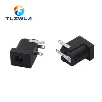 

10PCS/LOT DC-005 Black DC Power Jack Socket Connector DC005 3.5*1.3mm 1.3 socket Round the needle