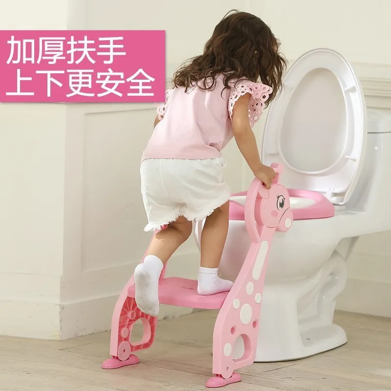 

Chamber Pot Auxiliary Pedestal Pan Indoor Ring with Ladder Chamber Pot Toilet Anti-slip CHILDREN'S Indoor Ladder-Ladder