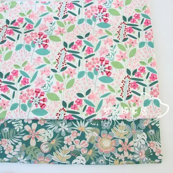 

Flower Deer Lion Dinosaur Printed 100% Twill Cotton Fabric for Baby Dress Toy Clothes Pillow Home Textile Material Tecido Tilda