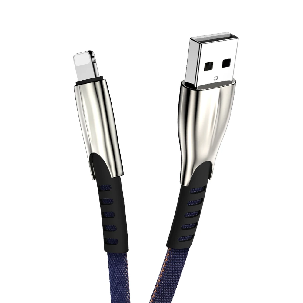 Дата-кабель USB зарядное устройство для iPhone 6 6s 7 8 Plus 11 Pro Xs Max XR X iPad 3A провод для быстрой зарядки кабель для мобильного телефона длинный провод 2 м 3 м - Color: Blue