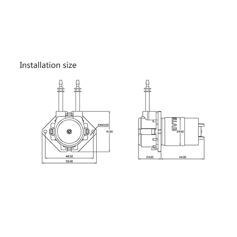Новинка, работающего на постоянном токе 12 В в перистальтический насос микро самовсасывающий Mute DIY жидкой воды лаборатории дозирования Аквариум Лаборатория аналитического отрасли бытовой