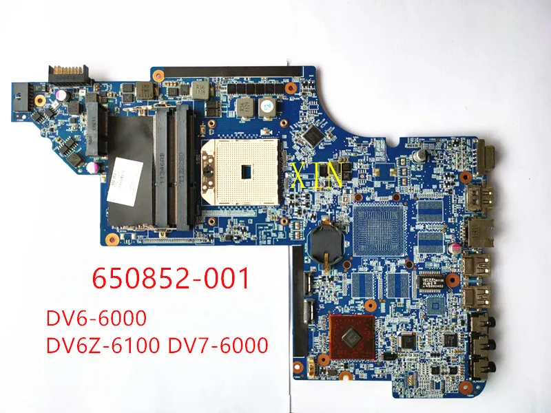 Материнская плата для ноутбука HP Pavilion DV6 DV7 DV6-6000 DV6Z-6100 Series 650852-001 A70M 100% хорошо