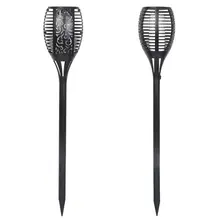 Светодиодный светильник Водонепроницаемый Уличные светодиодные фонари газон пламя мерцающее пламя факел солнечный свет Солнечная лампа в стиле огня украшения сада