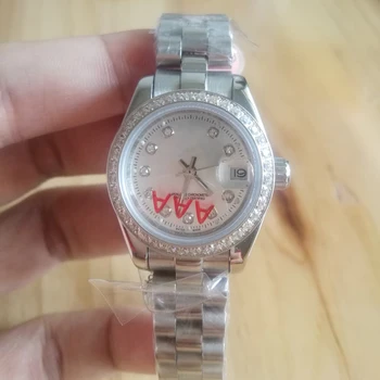 

luxury women wristwatch 26mm automatic mechanical watch AAA sweeping Date JUST stainless steel watches 2813 409