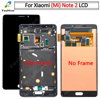 

5.7"For Xiaomi Mi Note 2 LCD Display Touch Screen Digitizer Assembly Note 2 Display For Xiaomi Note 2 LCD with frame Replacement