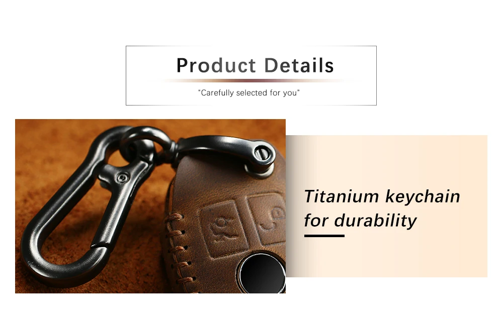 Чехол для ключей KEYYOU из натуральной кожи, чехол для ключей, брелок для ключей, аксессуары для ключей зажигания mercedes benz W203 W210 W211 W124 W202 W204 AMG