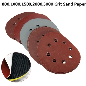 

50PCS 5 Mixed Grit 800 1000 1500 2000 3000 Sanding Discs Sandpaper Hook Loop