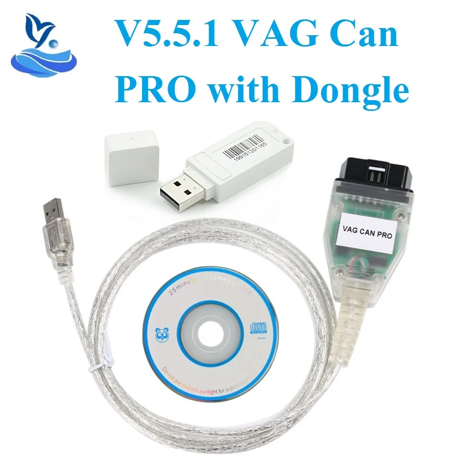 Сканер VAG CAN PRO 5 51 BUS + UDS K line VCP диагностический кабель OBD2 line| |