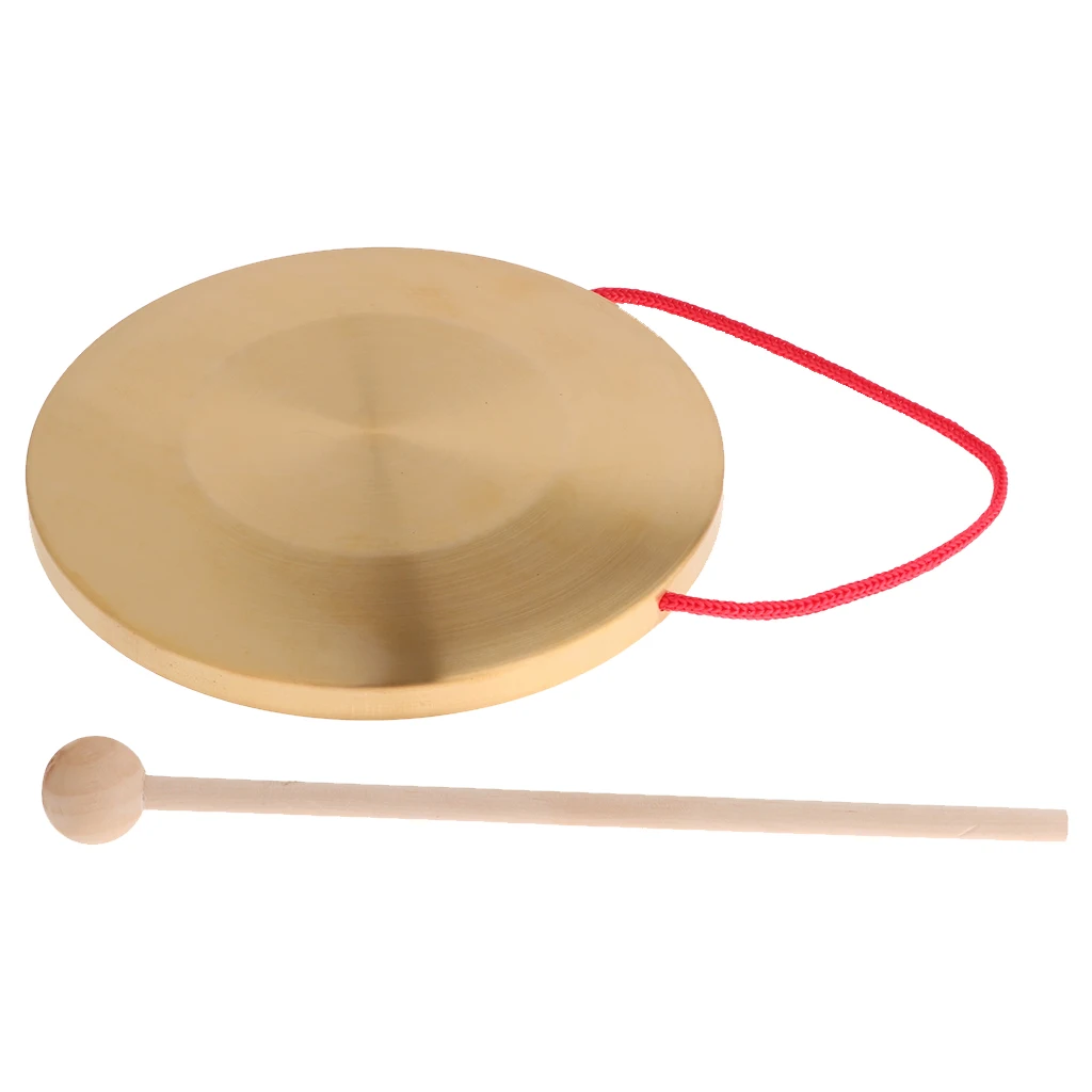 7 Inch Percussion Musical Instrument Traditional Chinese Wind Gong 18cm Copper Cymbal Percussion Toys Kids Educational Toys