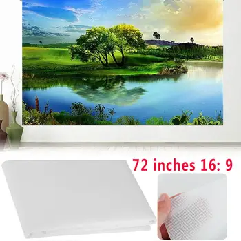 

16:9 72 Inch White Projector Screen & for projector use for Movies Home Theater Accessories Projection Screen for Gift