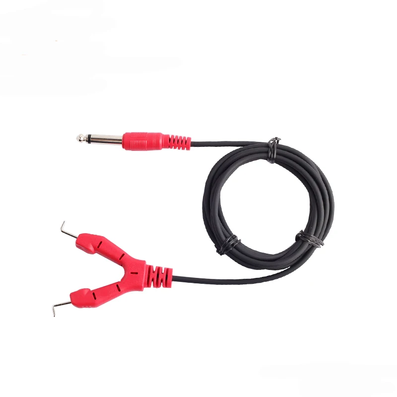1.8m Premium Quality Tattoo Clip Multicolor Rubber Silicone Cord For Tattoo Power Supply Tattoo Machine Free Shipping - Цвет: red