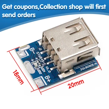 

5V Boost Step Up Power Module Lithium LiPo Battery Charging Protection Board LED Display USB For DIY Charger 134N3P Program