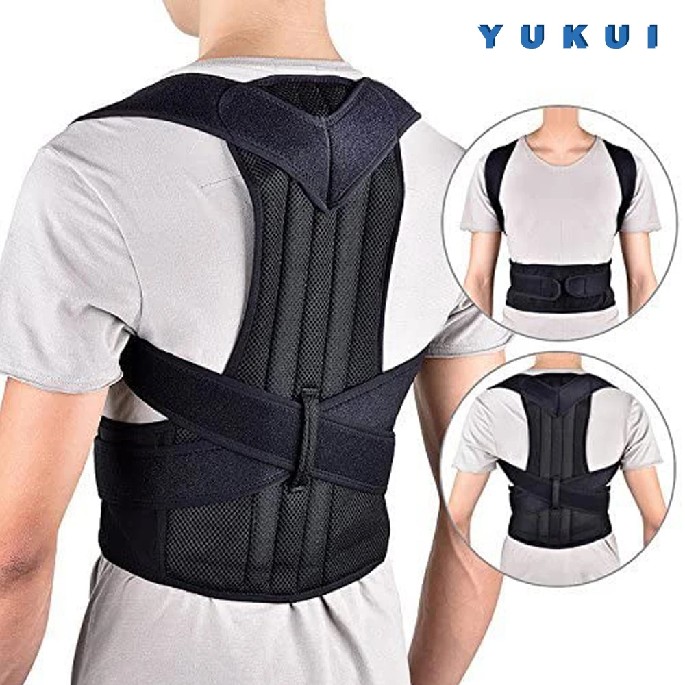 

YUKUI Posture Corrector Back Posture Brace Clavicle Support Stop Slouching and Hunching Adjustable Back Trainer Unisex Back pain