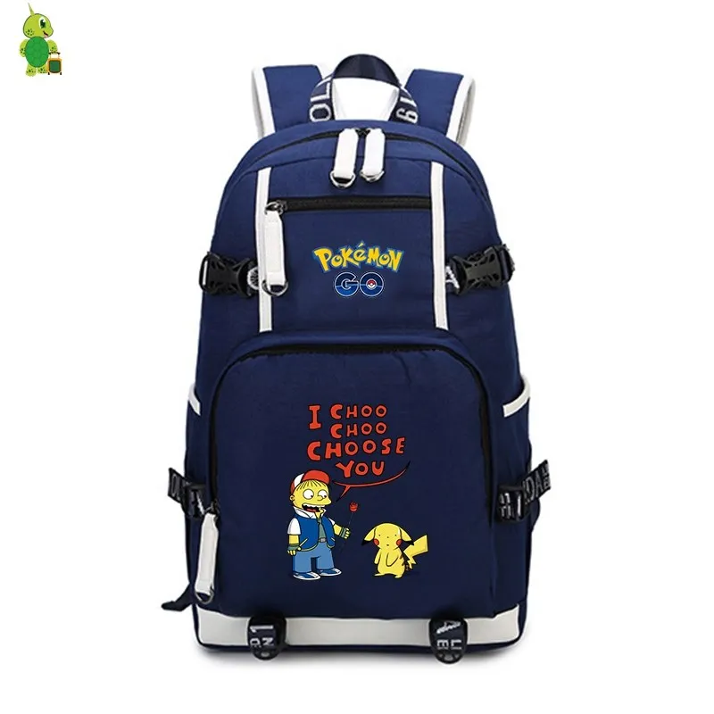Mochila Pokemon Go Рюкзак Школьные сумки для подростков девочек мальчиков большие дорожные сумки на плечо женский мужской рюкзак для ноутбука рюкзак - Цвет: 25