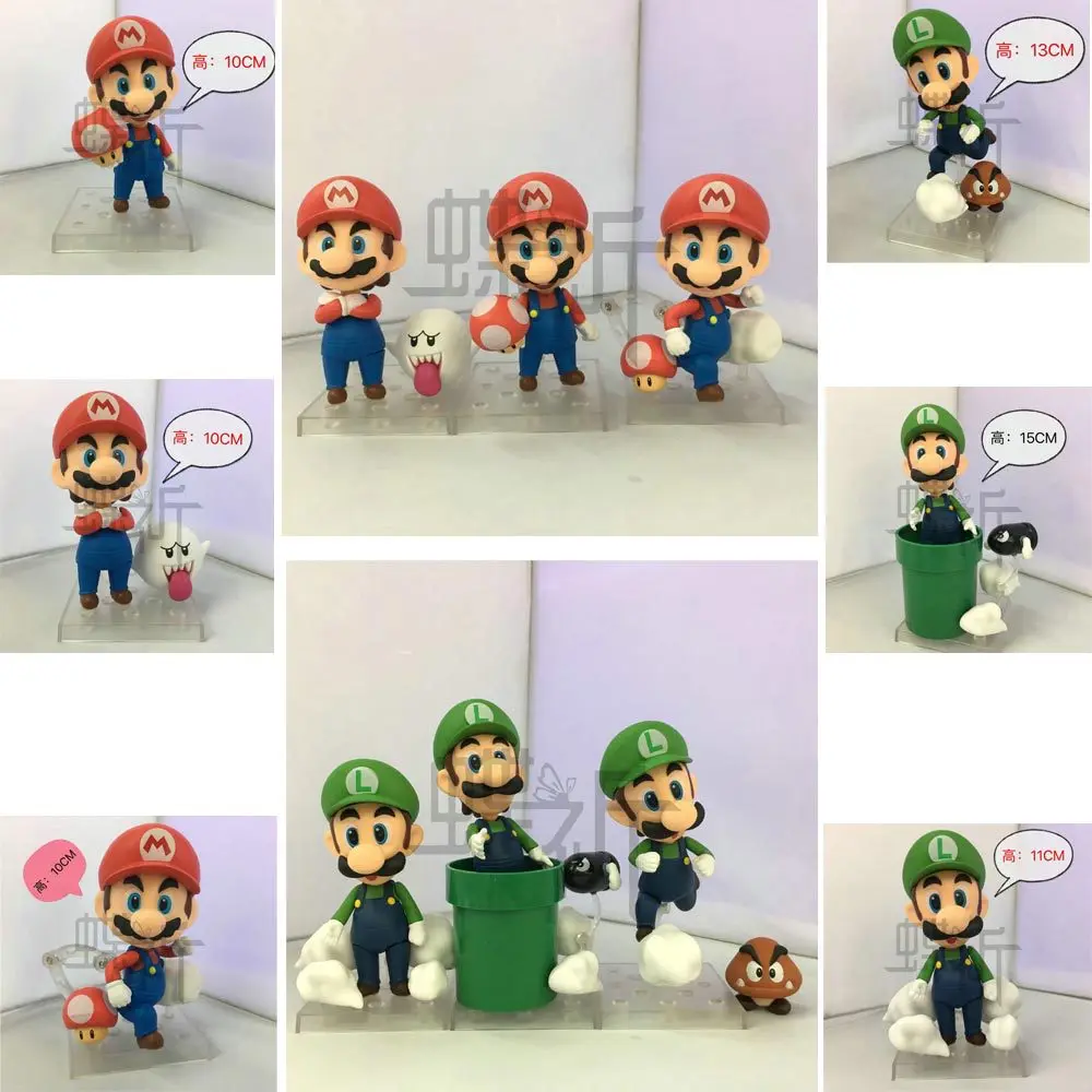 Супер Марио костюм из трех Mario Louis Пластик Марио Гараж Комплект игрушка подарок украшения