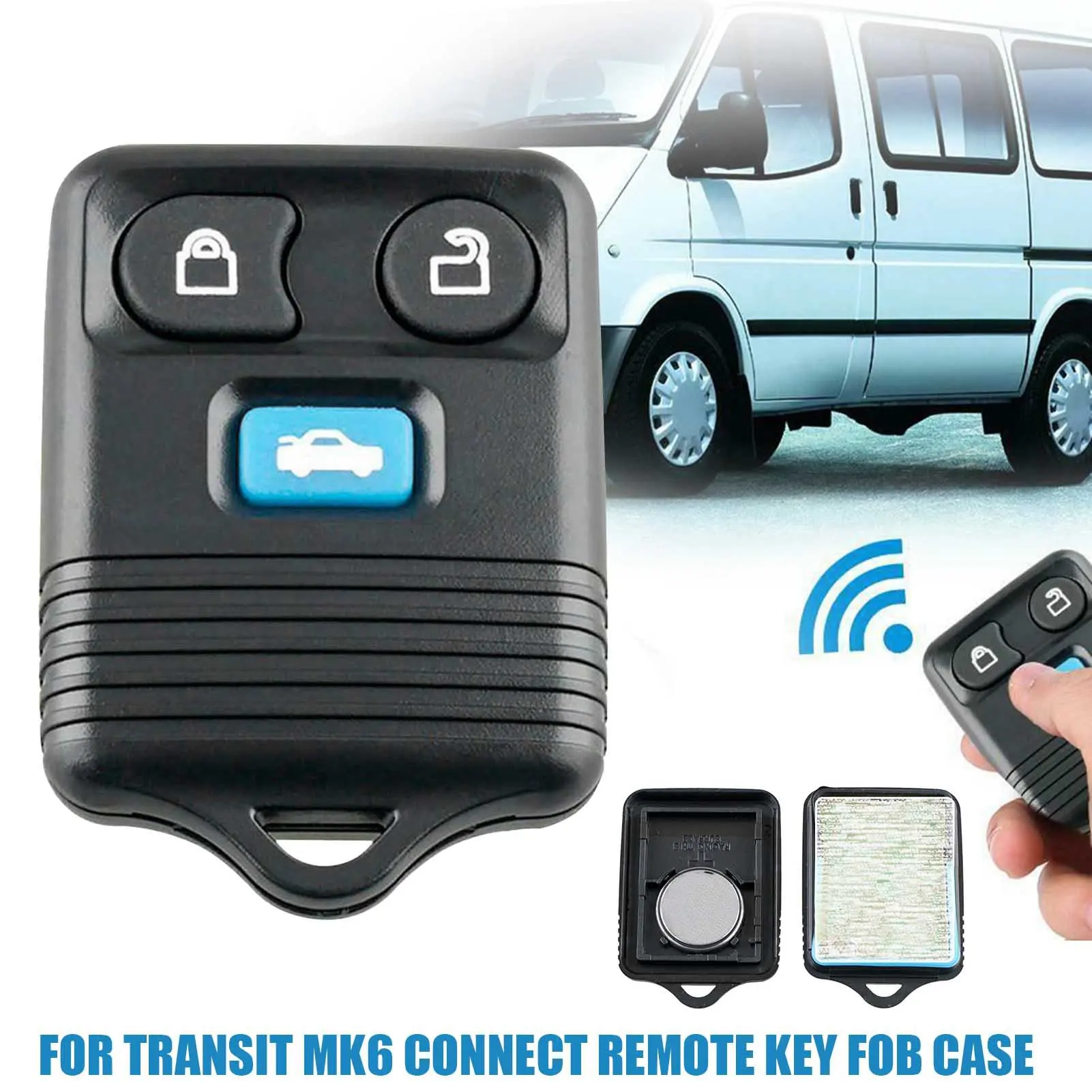 FOR FORD KEY COVER STREET KA TRANSIT MK 6 7 FUSION CONNECT SMAX REMOTE FOB 6 