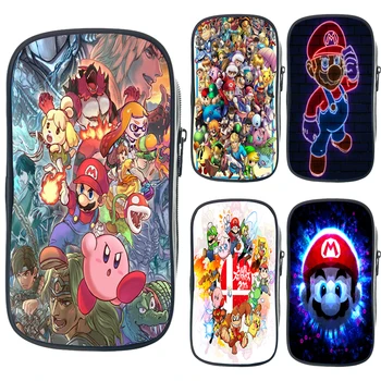 

Large Capacity Super Mario Smash Bros Pen Bag Student Pattern Pencil Case Child Anime Stationery Bag Cartoon Cosmetic Makeup Bag