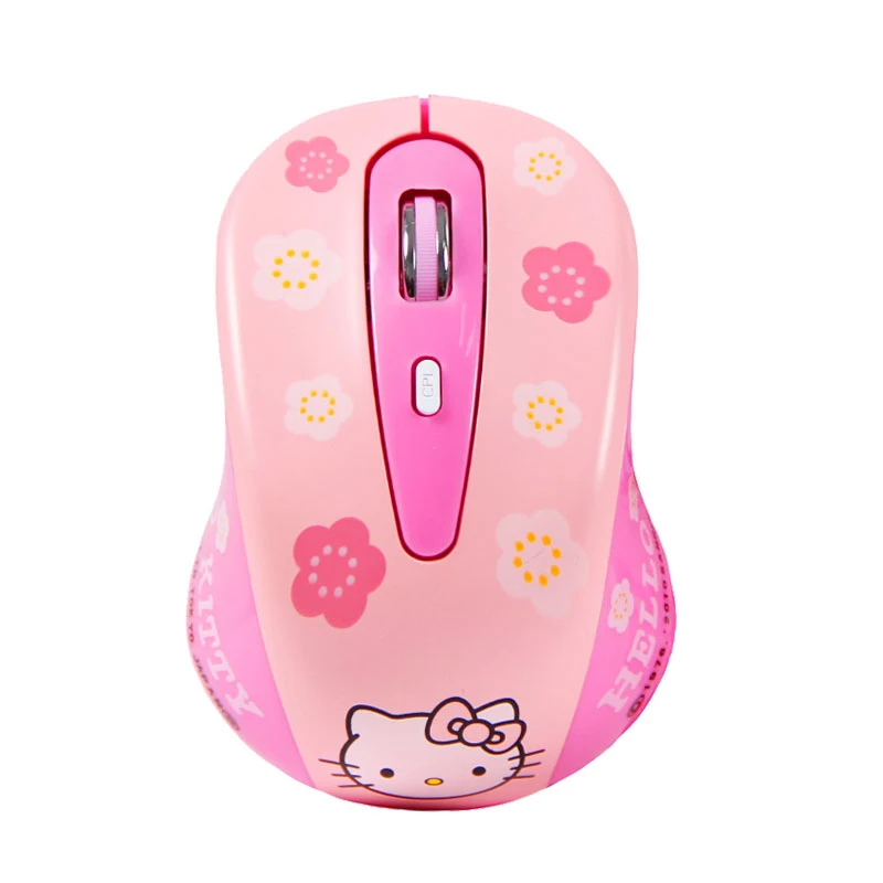 Модный японский стиль hello kitty розовая Бесшумная проводная мышь Милая мультяшная мини-мышь для девочек для ПК ноутбука