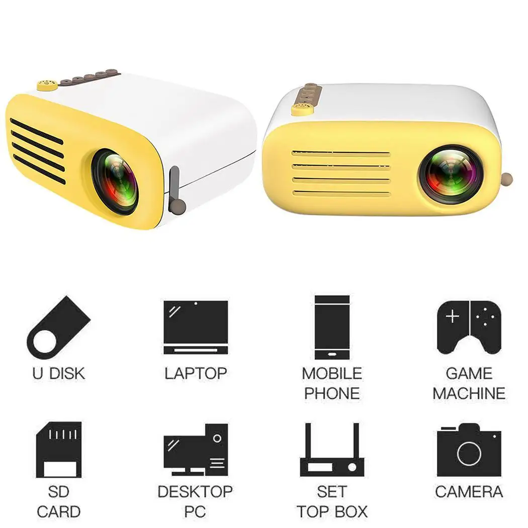 

Mini YG200 Home LED Portable Entertainment Miniature 1080P HD Projector