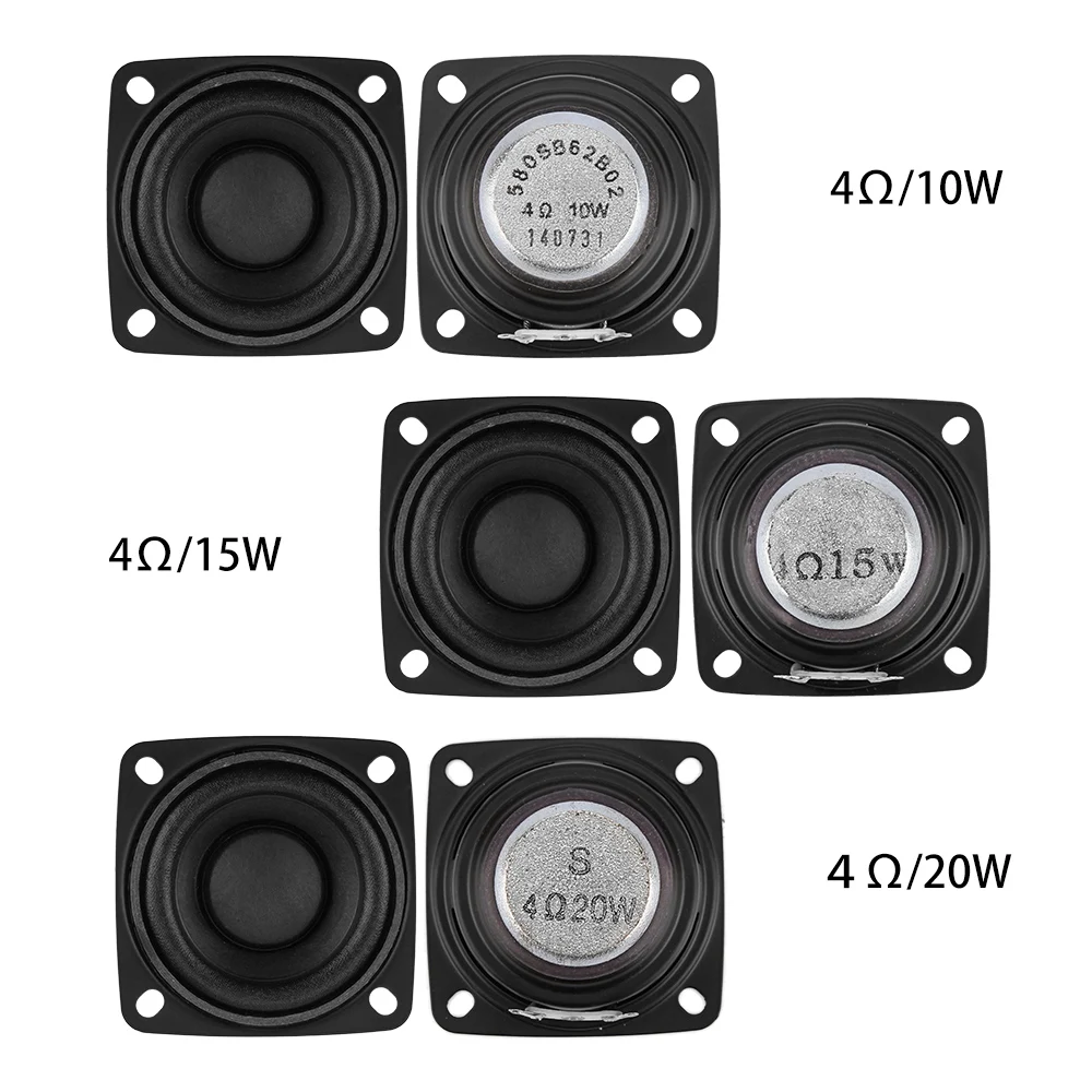 2Pcs 2 Inch Full Range Speaker Driver 4/8 ohm Radio Sound Amplifier Loudspeaker 10W 15W 20W DIY HIFI Bluetooth Speaker