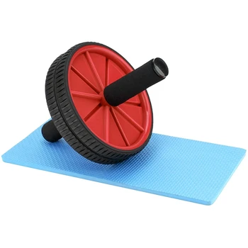 

SEWS-ABS Roller Wheel for Core Exercise with Dual Wheels and Comfy Foam Handles, Great for Abdominal Workout with Knee Pad