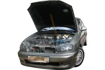 

for Daewoo Lanos 1997-2020 Front Bonnet Hood Modify Gas Struts Carbon Fiber Spring Damper Lift Support Absorber