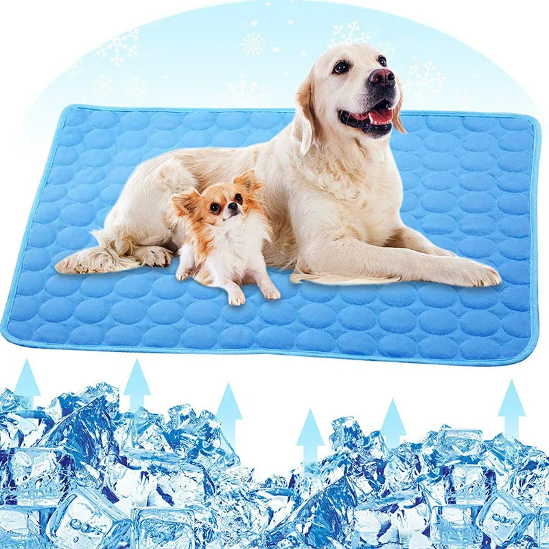

Summer Pet Mat Cat Dog Cooling Sofa Mat For Dogs Cat Blanket Breathable Pet Dog Bed Summer Washable For Small Medium Large Dogs
