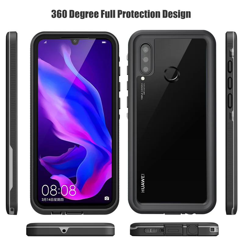 Водонепроницаемый силиконовый чехол для Huawei P40 Pro Lite водонепроницаемый IP68