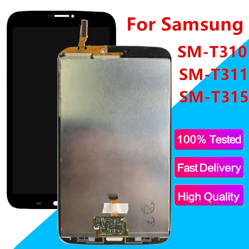 ЖК дисплей и сенсорный экран дигитайзер полная сборка Замена для Samsung Galaxy Tab3 8 0 SM