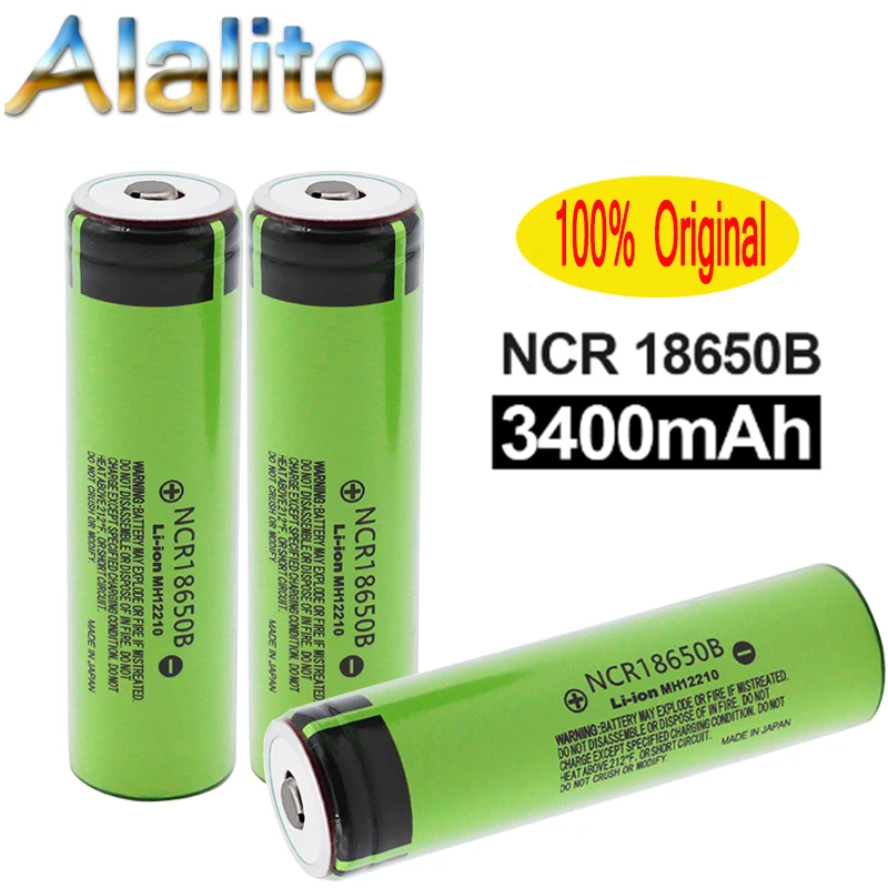 2020 100% New Original 18650 battery NCR18650B 3.7 v 3400 mah Lithium Rechargeable Battery For Flashlight batteries | Электроника