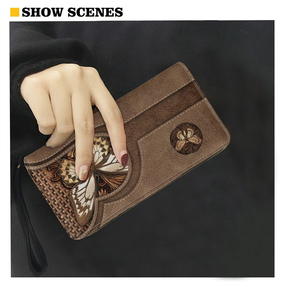 Vintage Women Genuine Leather Wallets  Butterfly Leather Women Wallet -  2023 New - Aliexpress