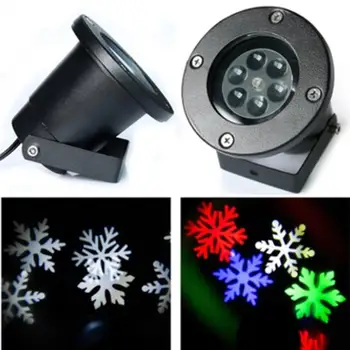 

12 Patterns Waterproof Sparkling Landscape Show Projector Rotating Spot Light LED Projection Light for Seasonal Decoration